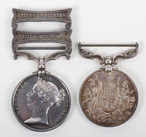 Indian Mutiny & Long Service Good Conduct Medal Pair Royal Artillery