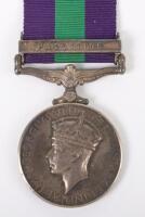 George VI General Service Medal 1918-62, Irish Guards Taken Prisoner of War Italy 1944