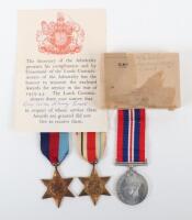 WW2 Royal Navy HMS Barham 1941 Casualty Medal Group