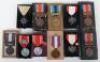 10x Cased Japanese Medals