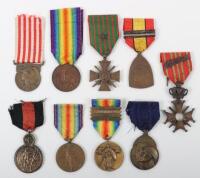 Grouping of WW1 Allied Nations Medals