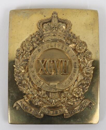 97th (Earl of Ulster’s) Regiment of Foot Shoulder Belt Plate