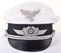 WW2 German Luftwaffe Summer Pattern Officers Peaked Cap