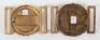 2x Early Victorian Royal Naval Reserve Waistbelt Clasps - 2