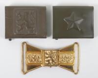 3x Czechoslovakian Military Belt Buckles