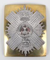 Post 1881 Gordon Highlanders Officers Shoulder Belt Plate