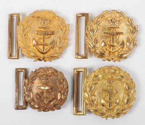 4x Victorian Royal Navy Officers Waistbelt Clasps