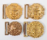 4x Victorian Royal Navy Officers Waistbelt Clasps