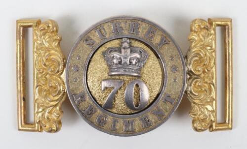 Victorian 70th (Surrey) Regiment of Foot Officers Waistbelt Clasp