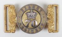 Victorian 70th (Surrey) Regiment of Foot Officers Waistbelt Clasp