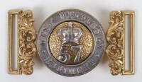 Victorian 57th (West Middlesex) Regiment of Foot Officers Waist Belt Clasp