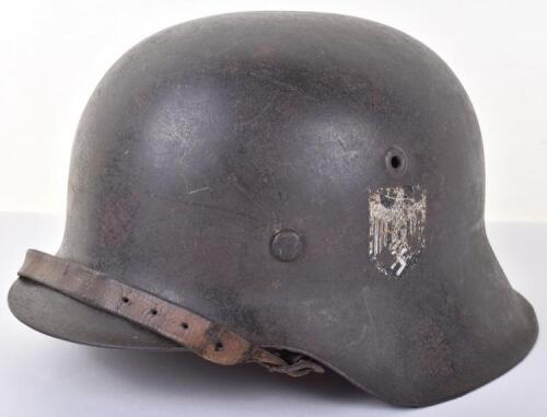 WW2 German Army M-42 Steel Combat Helmet