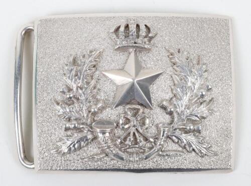 Hallmarked Silver Cameronians (Scottish Rifles) Officers Waist Belt Clasp