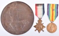 Great War 1917 Casualty 10th London Regiment Officers Medal Group of Three