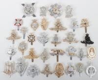 33x Anodised Aluminium Regimental Cap Badges