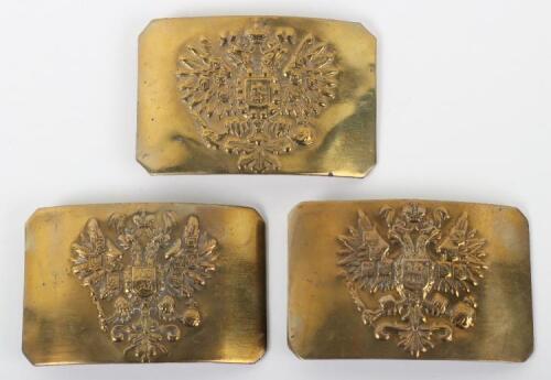3x Imperial Russian Belt Buckles