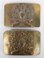 2x Imperial Russian Artillery Belt Buckles