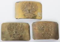 3x Imperial Russian Belt Buckles