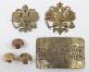 Imperial Russian Pioneer Belt Buckle and Insignia Grouping - 2