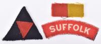 WW2 British Insignia of the 1st Battalion Suffolk Regiment,