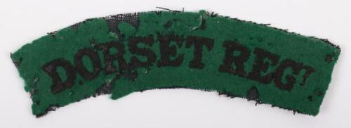 Un-Official WW2 Dorset Regiment Cloth Shoulder Title