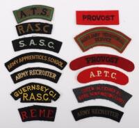 Selection of Cloth Shoulder Titles