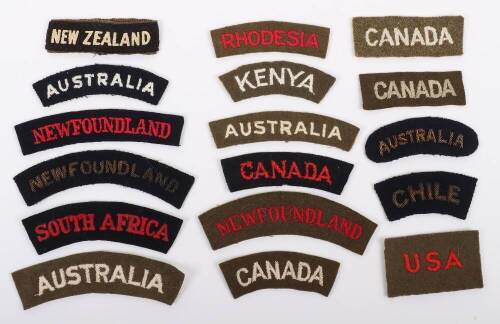 Quantity of Foreign Nationality Shoulder Titles
