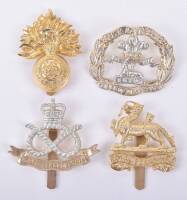 4x British Infantry Regiments Anodised Cap Badges