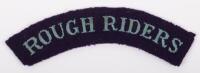 WW2 21st County of London Rough Riders Shoulder title