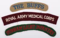 WW2 16th Battalion Durham Light Infantry Cloth Shoulder Title,
