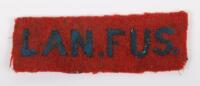 Scarce Cloth Formation Sign / Title for the 39th Searchlight Regiment Royal Engineers