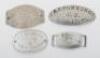 4x WW1 Identity Discs Royal Marine Artillery,