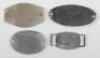 4x WW1 Identity Discs Royal Marine Artillery, - 2