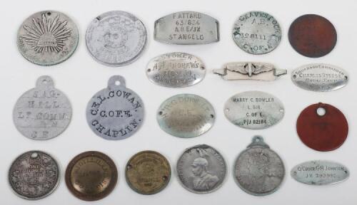 Grouping of Mostly WW1 Royal Navy Identity Discs