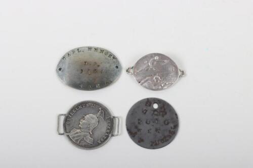 4x WW1 South African Identity Discs