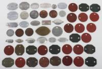 Selection of Identity Discs of WW1 & WW2 Interest