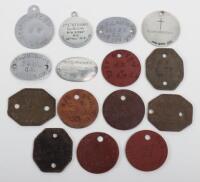 Grouping of Identity Discs of Queens Royal West Surrey Regiment Interest