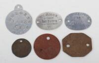 Selection of Identity Discs of East Kent (The Buffs) Regiment Interest