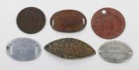 Great War Identity Discs of Kings Own Royal Lancaster Regiment, Northumberland Fusiliers and Royal Warwickshire Regiment Interest