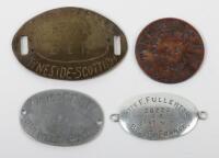 4x Great War Identity Discs of Tyneside Scottish Battalions Northumberland Fusiliers