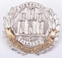 Silver Officers Northamptonshire Regiment Cap Badge