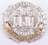 Silver Officers Northamptonshire Regiment Cap Badge