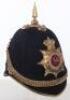 Victorian Queens Royal West Surrey Regiment Officers Home Service Helmet - 5