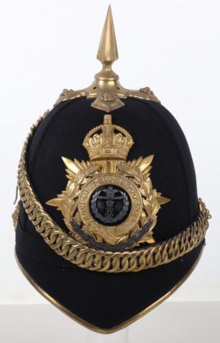 Post 1902 Middlesex Regiment Officers Home Service Pattern Helmet