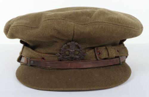 WW1 British Middlesex Regiment Officers “Gor Blimey” Peaked Cap