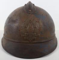 Scarce WW1 Imperial Russian M-15 Adrian Steel Helmet Shell