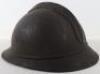 Rare WW1 French 9th (Algerian) Tirailleur Regiment M-15 Adrian Steel Helmet - 5