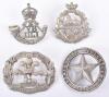 4x Volunteer Battalion Cap Badges