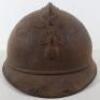 Rare WW1 French Foreign Legion (Legion Etrangere) Troops M-15 Adrian Steel Helmet