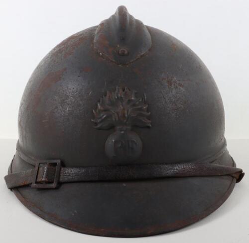 WW1 French Infantry M-15 Adrian Steel Helmet